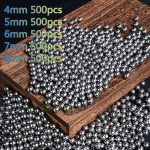 Billes acier 4-8mm, lot de 500 pièces