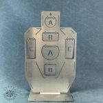 Cible IDPA en acier inoxydable pour tir sportif