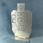 Cible en acier robuste pour pratique IDPA