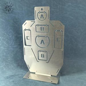 Cible en acier robuste pour pratique IDPA