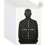 Cible en papier silhouette humaine pour tir sportif