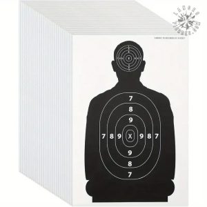 Cible en papier silhouette humaine pour tir sportif