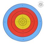 Cibles en papier pour arc 15.6x15.6 pouces