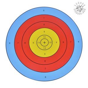 Cibles en papier pour arc 15.6x15.6 pouces