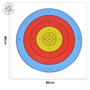 Cibles 15.6x15.6 pouces pour entraînement au tir à l'arc