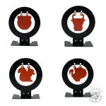 Cibles métalliques rabattables pour tir sportif