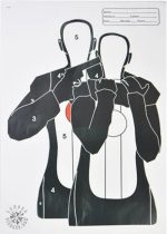 Cibles papier pour entraînement, format 45x32 cm