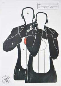 Cibles papier pour entraînement, format 45x32 cm