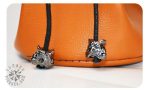 Étui compact en cuir pour billes