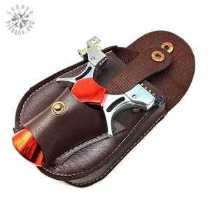 Étui en cuir pour fronde et accessoires