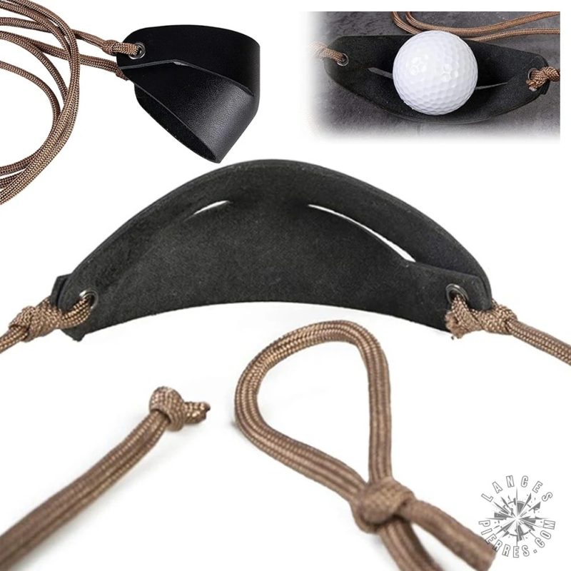 Fronde en cuir pour le tir