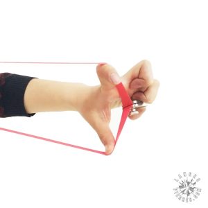 Lance-pierre en inox, design ergonomique