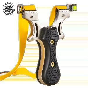 Lance-pierre en acier inoxydable, double grip