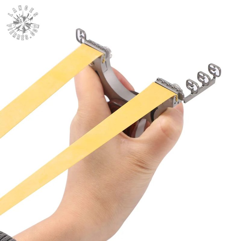 Lance-pierre en inox, parfait pour la pratique du tir
