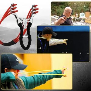 Accessoire de tir : lance-pierre en acier inoxydable