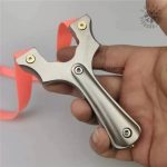 Outil de loisirs : lance-pierre en acier inoxydable 304
