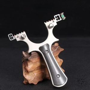 Lance-pierre professionnel en acier inox