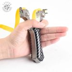 Lance-pierre solide acier inoxydable pour un tir précis