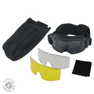 Lunettes de protection tactiques avec lentilles amovibles