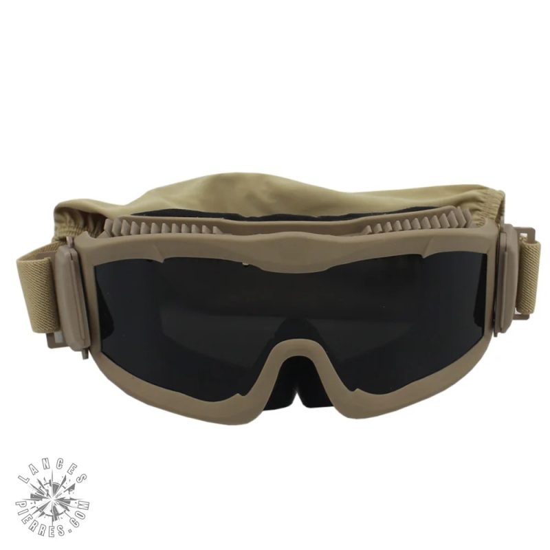 Accessoires tactiques : lunettes avec lentilles adaptables