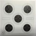 Cibles 14x14 cm en papier pour tir, pack de 20