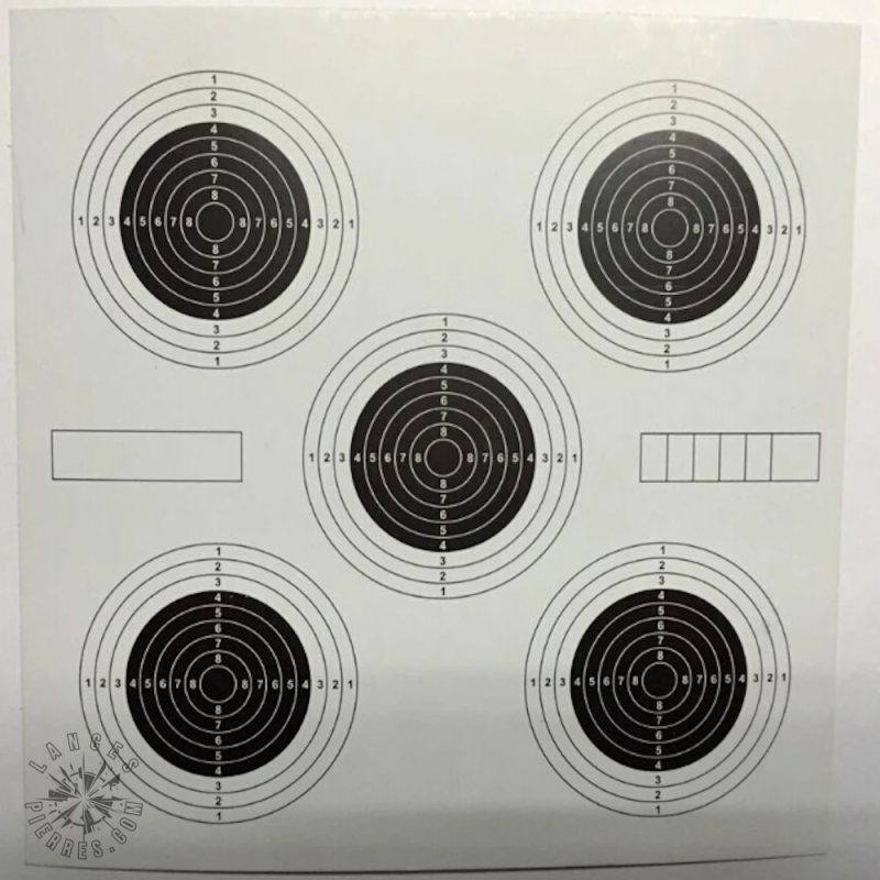 Cibles 14x14 cm en papier pour tir, pack de 20